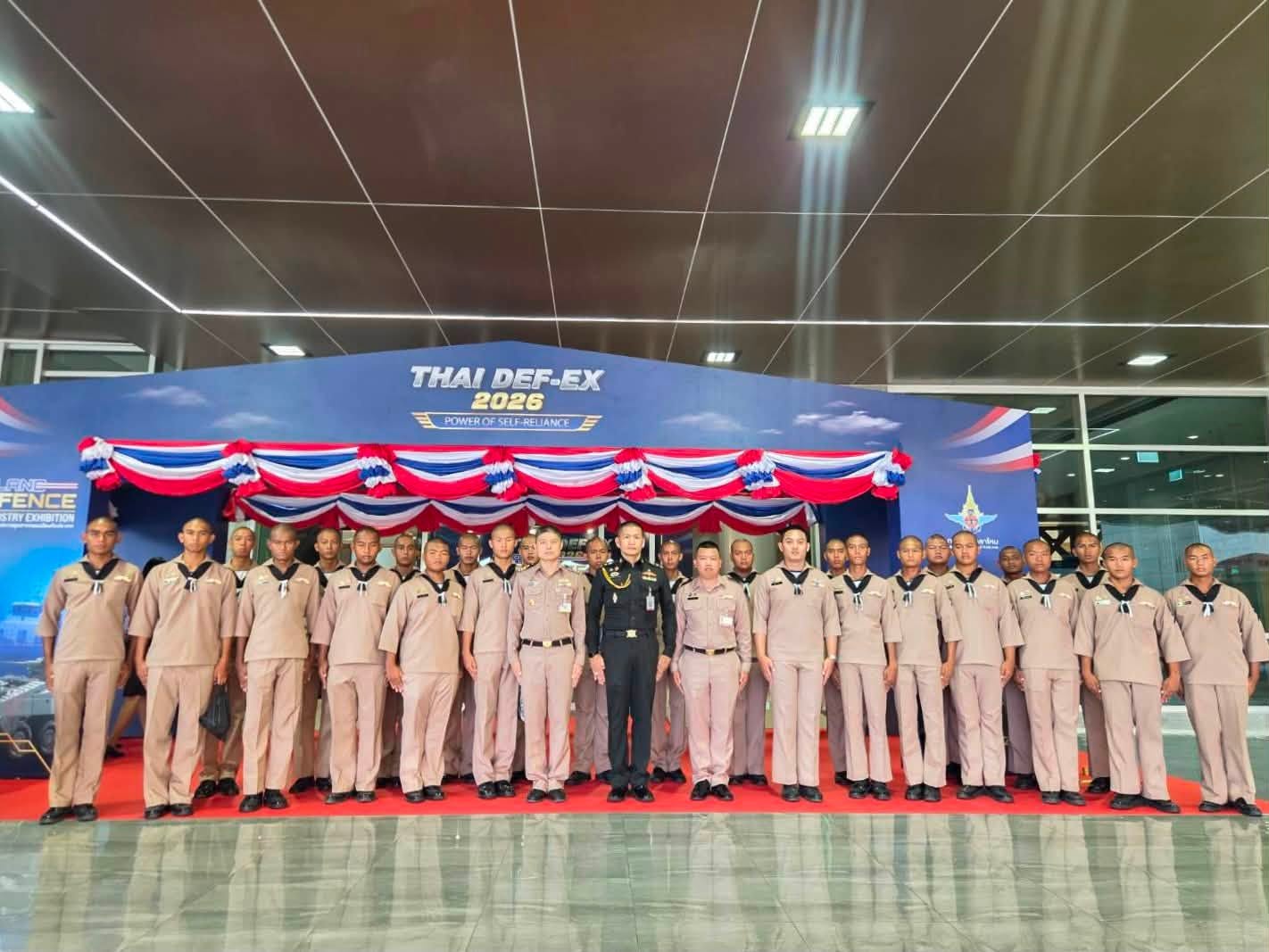 "นักเรียนจ่า ชั้นปีที่ 1 พรรคนาวิน เหล่าทหารสัญญาณ เข้าร่วมงาน THAILAND Defence Industry Exhibition 2026"